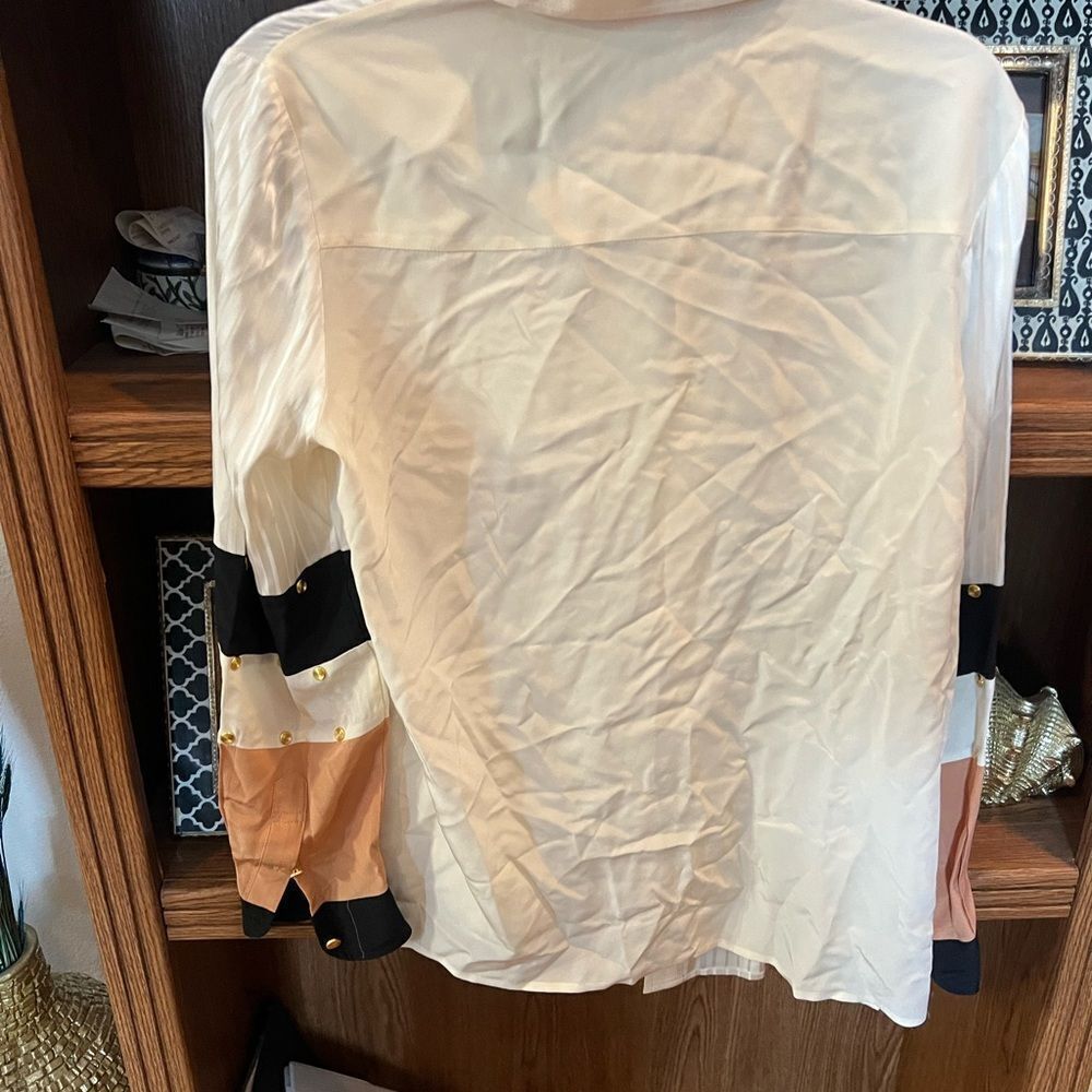 TORY BURCH SILK PATCHWORK BLOUSE - image 3